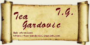 Tea Gardović vizit kartica
